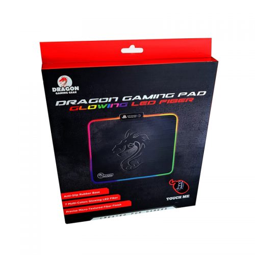משטח פד מואר לעכבר מבית Dragon עם תאורת LED