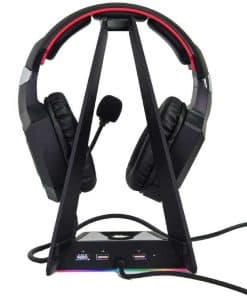 מעמד אוזניות גיימינג מקצועי מבית דראגון לשמירה על האוזניות שלכם עם תאורת RGB איכותית.