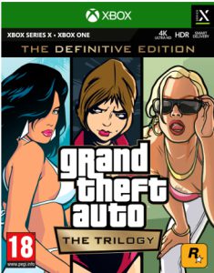 GRAND THEFT AUTO THE TRILOGY THE DEFINITIVE EDITION XBOX ONE XBOX SERIES משחק