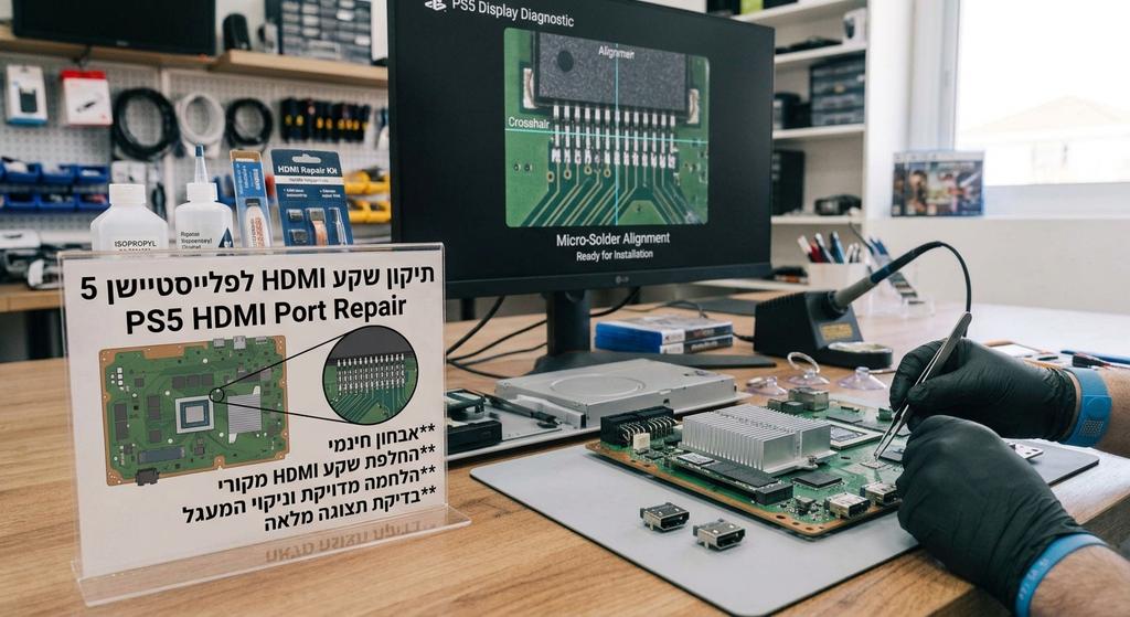 תיקון שקע HDMI